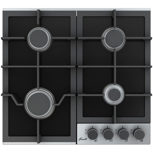 Встраив. газовая панель Fornelli PGA 60 ESTRO Black