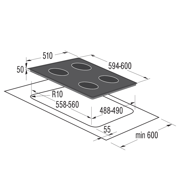 Встраиваемая электрическая панель Gorenje MECT680-ORA-W-ITO — фото 3