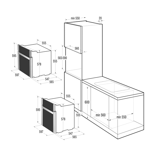 Электрический духовой шкаф Gorenje BO73CLB — фото 2