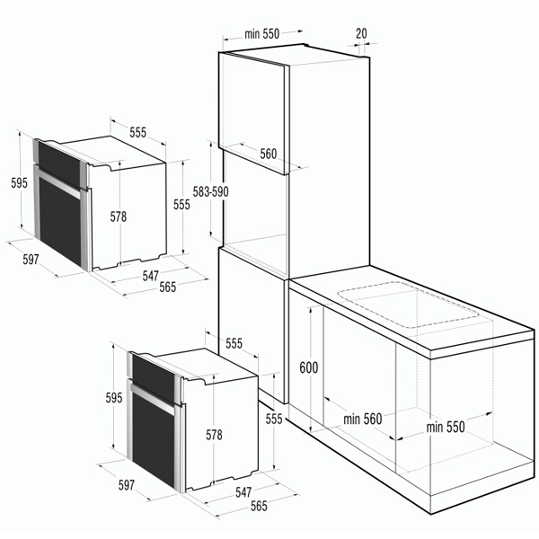 Электрический духовой шкаф Gorenje Simplicity BO72SY2B — фото 3