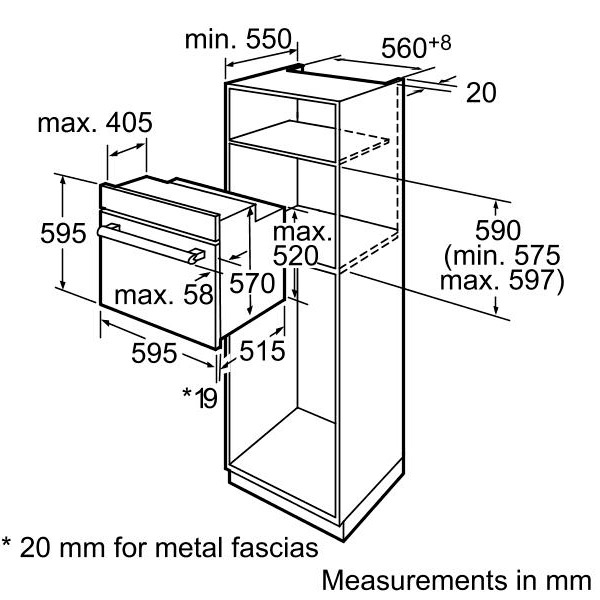 Электрический духовой шкаф Bosch HBG33B530 — фото 4