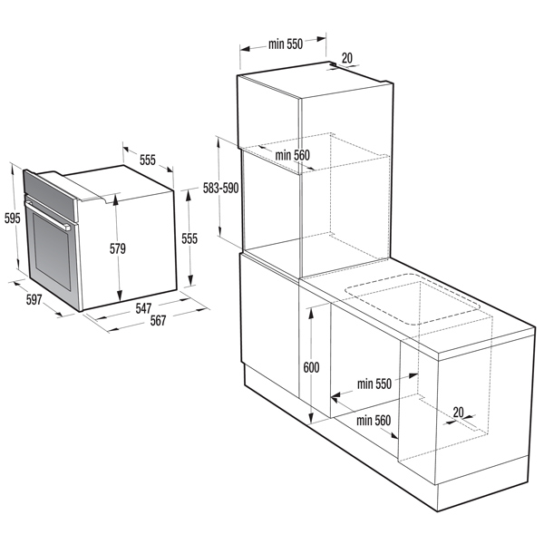 Электрический духовой шкаф Gorenje STARK BO658ST — фото 2