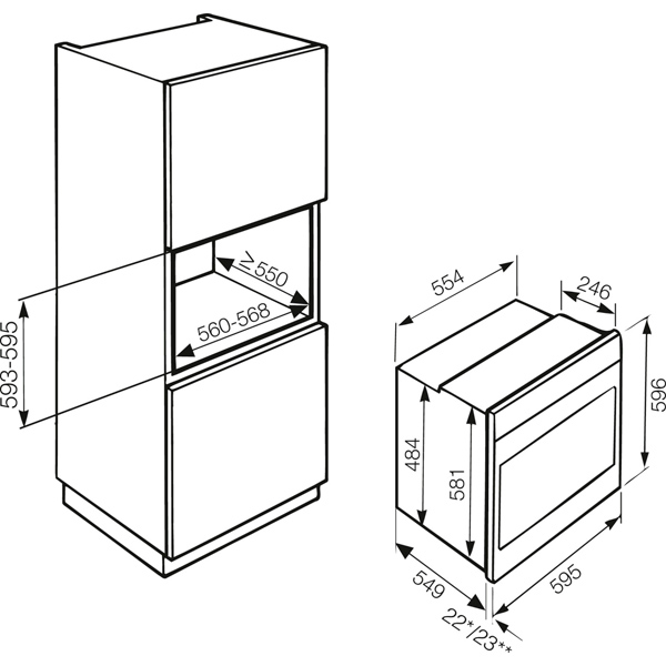 Встраиваемый электрический духовой шкаф Miele H2261B EDST/CLST сталь CleanSteel — фото 4