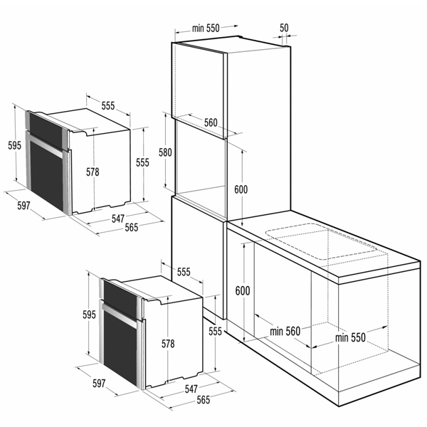 Электрический духовой шкаф Gorenje BO5322MX — фото 3