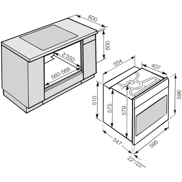 Встраиваемый электрический духовой шкаф Miele H2661BP EDST/CLST сталь CleanSteel — фото 3