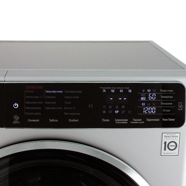 Стиральная машина Узкая LG F12U1HBS4 — фото 3
