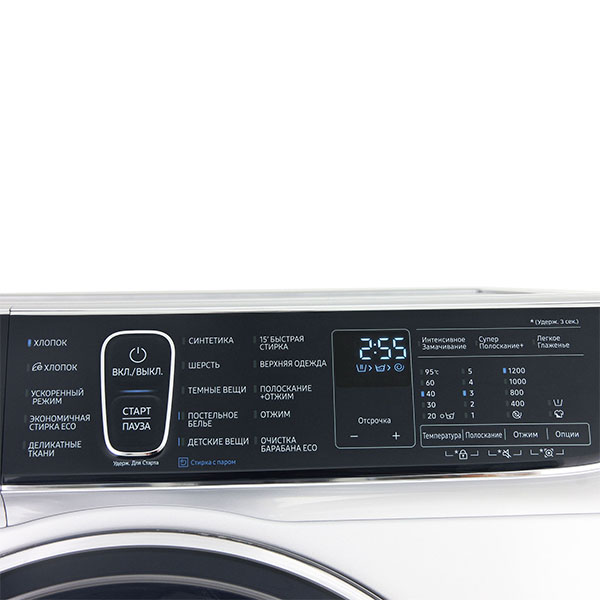 Стиральная машина Узкая Samsung WW80K62E61S — фото 3