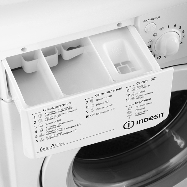 Стиральная машина Стандартная Indesit IWC 6105 B (CIS) — фото 5