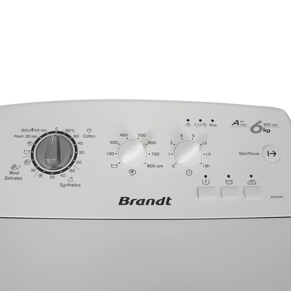 Стиральная машина с вертикальной загрузкой Brandt BWT6008E — фото 3