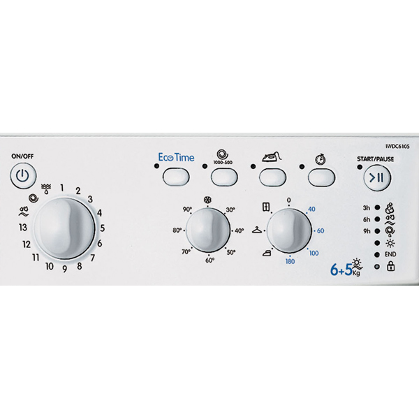 Стиральная машина с сушкой Indesit IWDC 6105 (EU) — фото 2