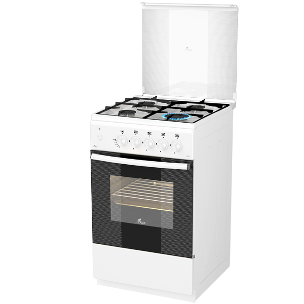 Газовая плита (50-55 см) Flama AG14213 White