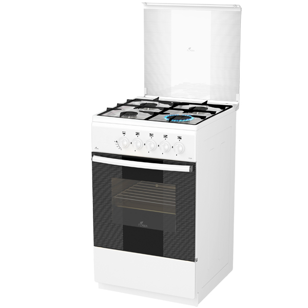 Газовая плита (50-55 см) Flama AG14015 White