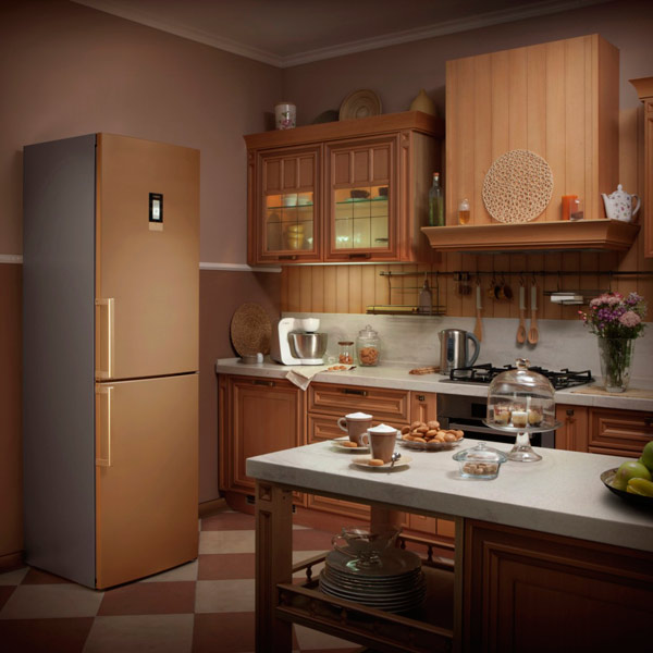 Холодильник с нижней морозильной камерой Bosch Gold Edition KGN39AV18R — фото 6