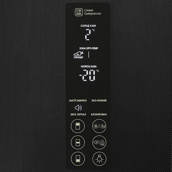Холодильник с нижней морозильной камерой LG GA-B489TGLB — фото 3