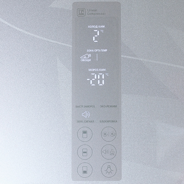 Холодильник с нижней морозильной камерой LG GA-B489TGDF — фото 3