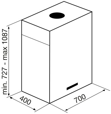 Островная вытяжка Korting KHA 7950 X Cube — фото 2