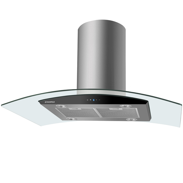 Островная вытяжка Maunfeld Ancona Plusa (Glass Isla) 90 Inox Glass Black