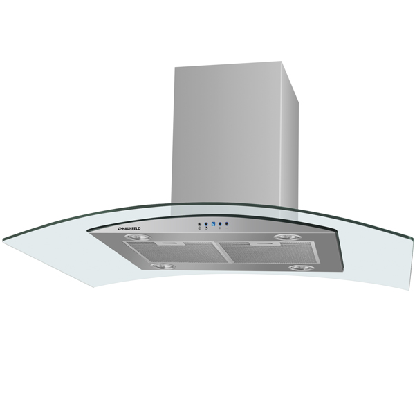 Островная вытяжка Maunfeld Ancona Plusa (Isla) 90 Inox Glass Transparent
