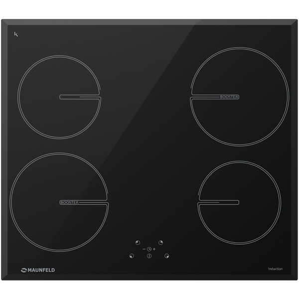 Встраиваемая индукционная панель независимая Maunfeld MVI59.4HZ.2BT-BK Black