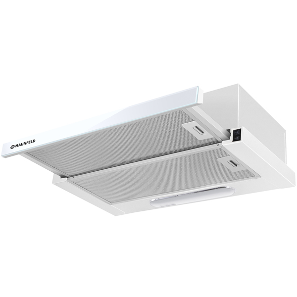 Вытяжка встраиваемая в шкаф 60 см Maunfeld VS LIGHT (С) 60 WHITE GLASS W Ln