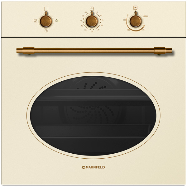 Встраиваемый газовый духовой шкаф Maunfeld MGOGG 673RIB TM Beige