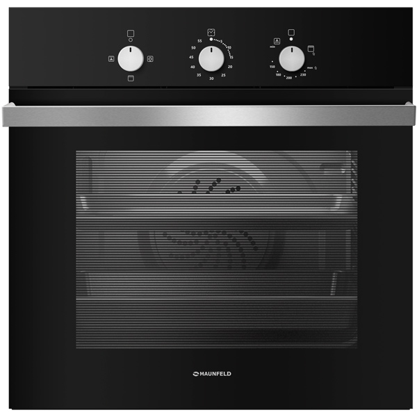Встраиваемый газовый духовой шкаф Maunfeld MGOG 673B Black