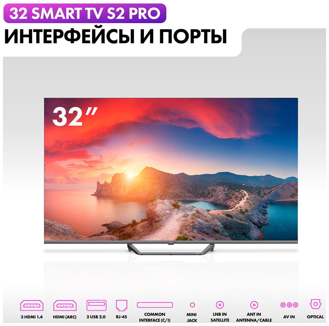 Телевизор Haier 32 Smart TV S2 Pro — фото 6