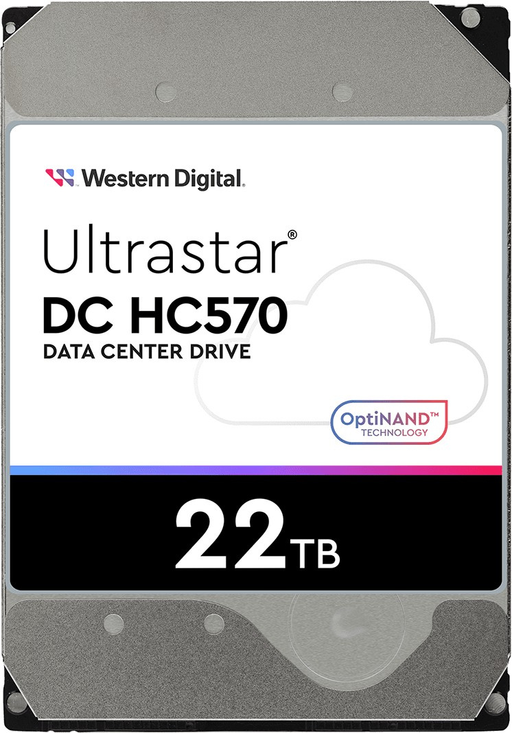 Жесткий диск WD SAS 3.0 22TB 0F48052 WUH722222AL5204 Server Ultrastar DC HC570 512E (7200rpm) 512Mb 3.5