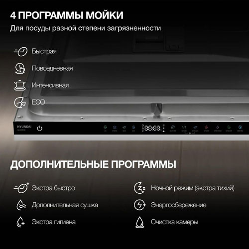 Посудомоечная машина встраив. Hyundai HBD 645 — фото 30