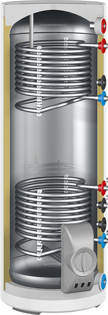 Водонагреватель Thermex IRP 300 V (combi) PRO 6кВт 300л комбинированный напольный/белый — фото 2