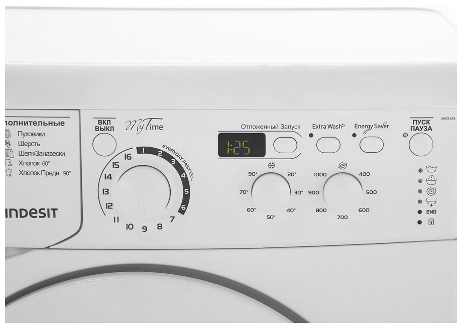 Стиральная машина узкая Indesit MSD 615 — фото 3