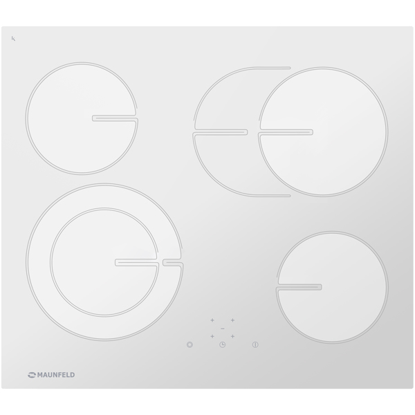 Встраиваемая электрическая панель независимая Maunfeld MVCE59.4HL.1SM1DZT-WH White