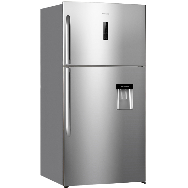 Холодильник с верхней морозильной камерой Широкий Hiberg RFT-72DK NFX