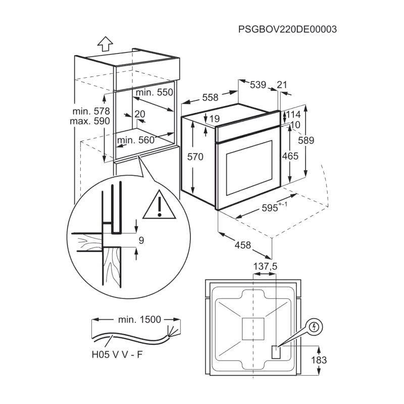 Встраиваемый духовой шкаф Electrolux EOF5H50BZ — фото 6