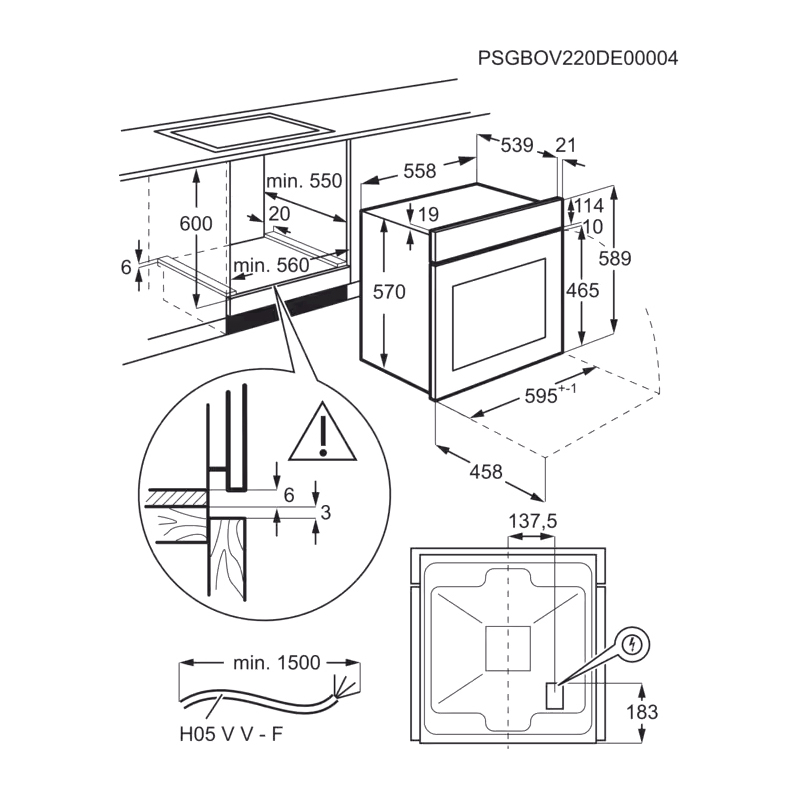 Встраиваемый духовой шкаф Electrolux EOF5H50BZ — фото 7