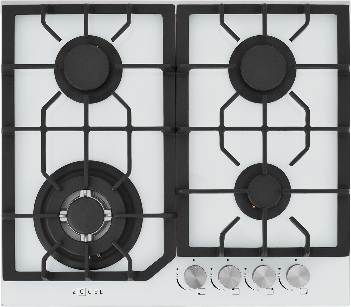 Газовая варочная поверхность Zugel ZGH601W белый
