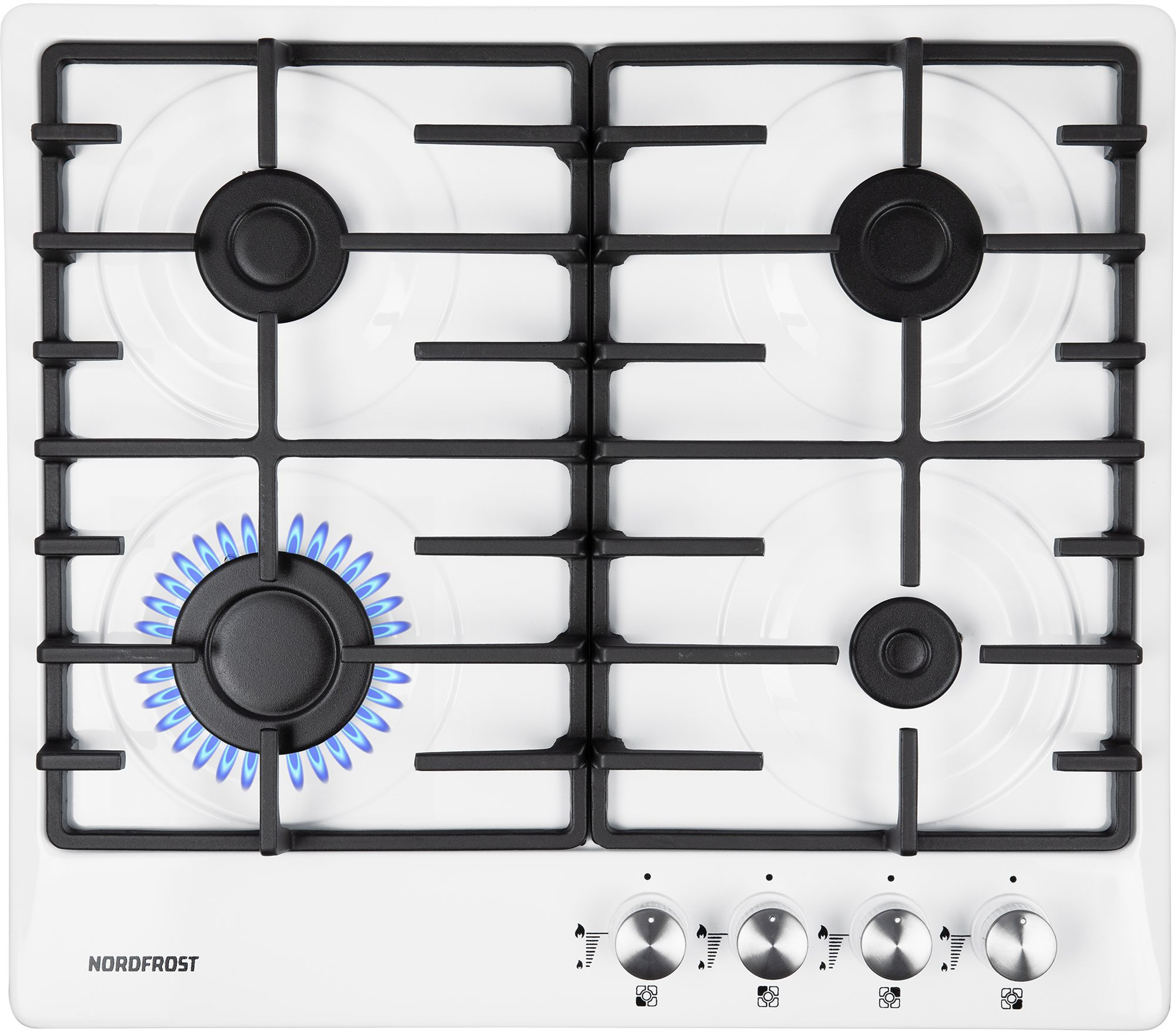 Газовая варочная поверхность Nordfrost HS 6043 W белый