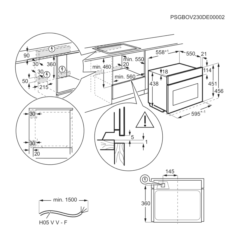 Встраиваемая микроволная печь Electrolux KVM9E2XT