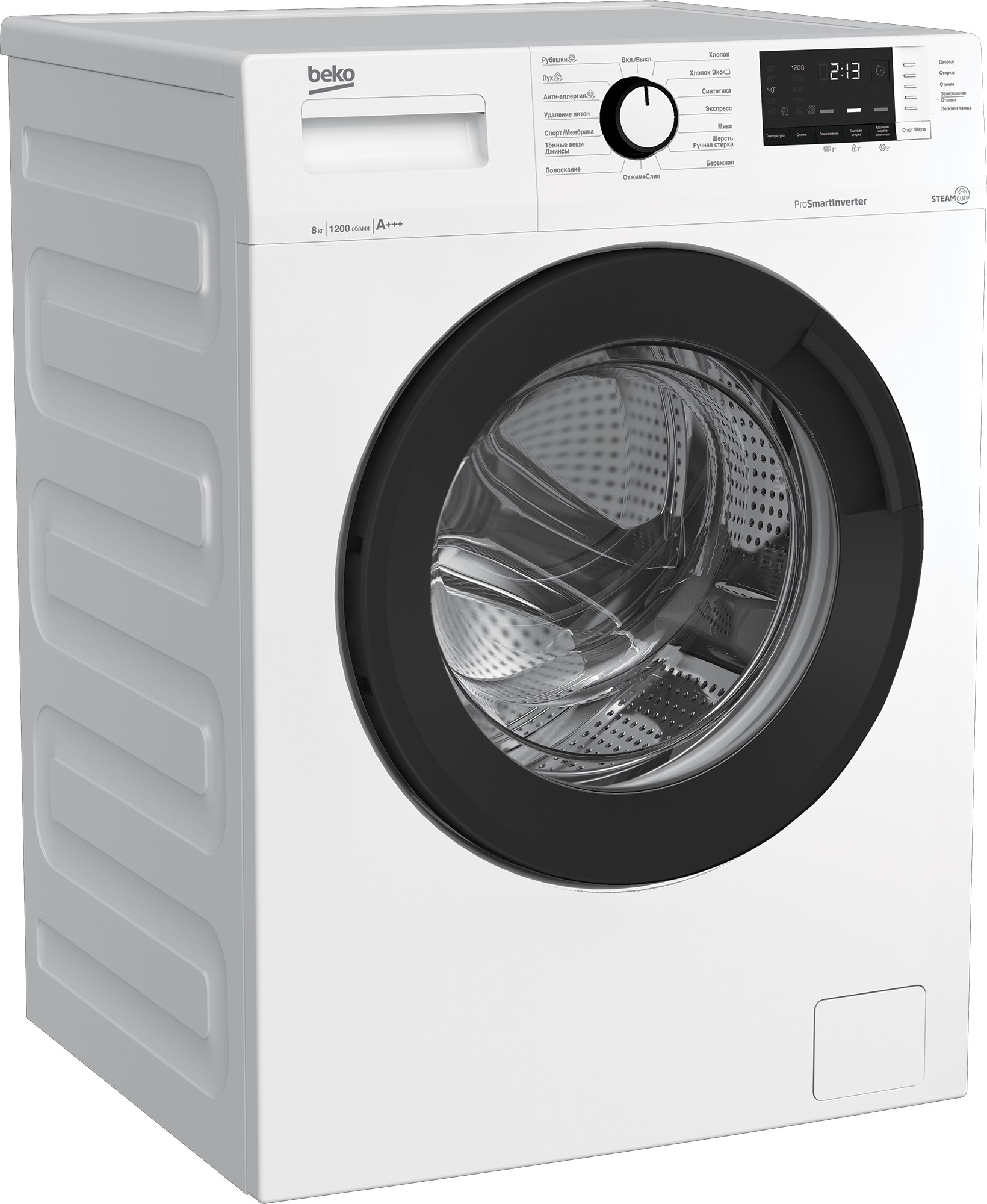 Стиральная машина Beko WSRE8612XAWI — фото 2