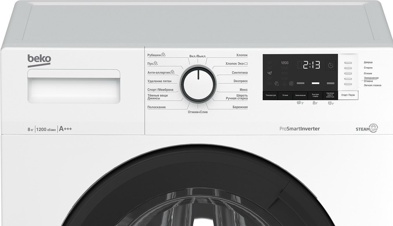 Стиральная машина Beko WSRE8612XAWI — фото 3