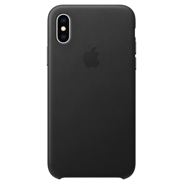 Чехол для iPhone Apple iPhone XS Max Leather Case Black