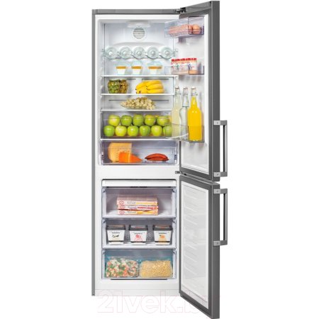 Холодильник Beko RCNK356E21X нержавеющая сталь (двухкамерный) — фото 3