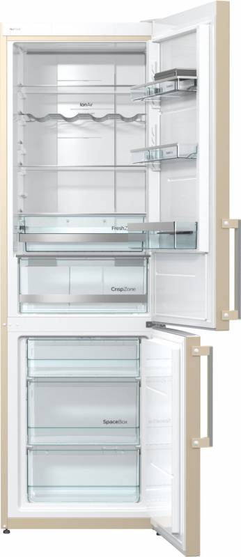 Холодильник Gorenje NRK6191MC бежевый (двухкамерный) — фото 2
