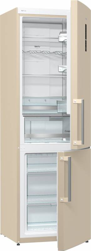 Холодильник Gorenje NRK6191MC бежевый (двухкамерный) — фото 4