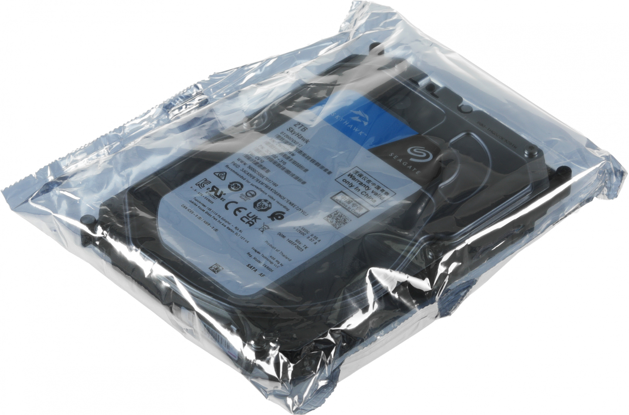 Жесткий диск Seagate SATA-III 2TB ST2000VX017 Surveillance Skyhawk 4KN (5400rpm) 256Mb 3.5" — фото 2