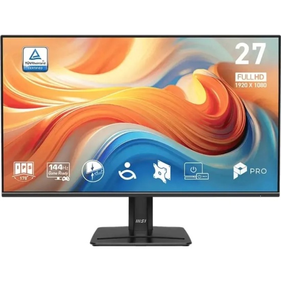Монитор MSI 27" Pro MP271 E14A черный IPS LED 1ms 16:9 HDMI M/M матовая 1500:1 300cd 178гр/178гр 1920x1080 144Hz VGA DP FHD 3.82кг