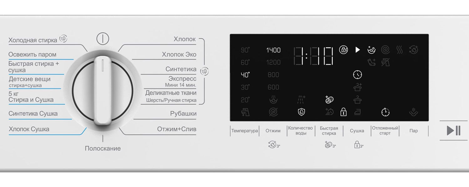 Встраиваемая стиральная машина Beko BI3DBT8841 W