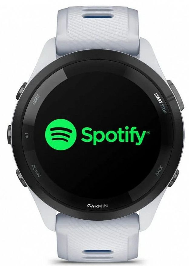 Смарт-часы Garmin Forerunner 265 33мм 1.3" AMOLED корп.черный/белый силикон рем.белый (010-02810-11) — фото 4