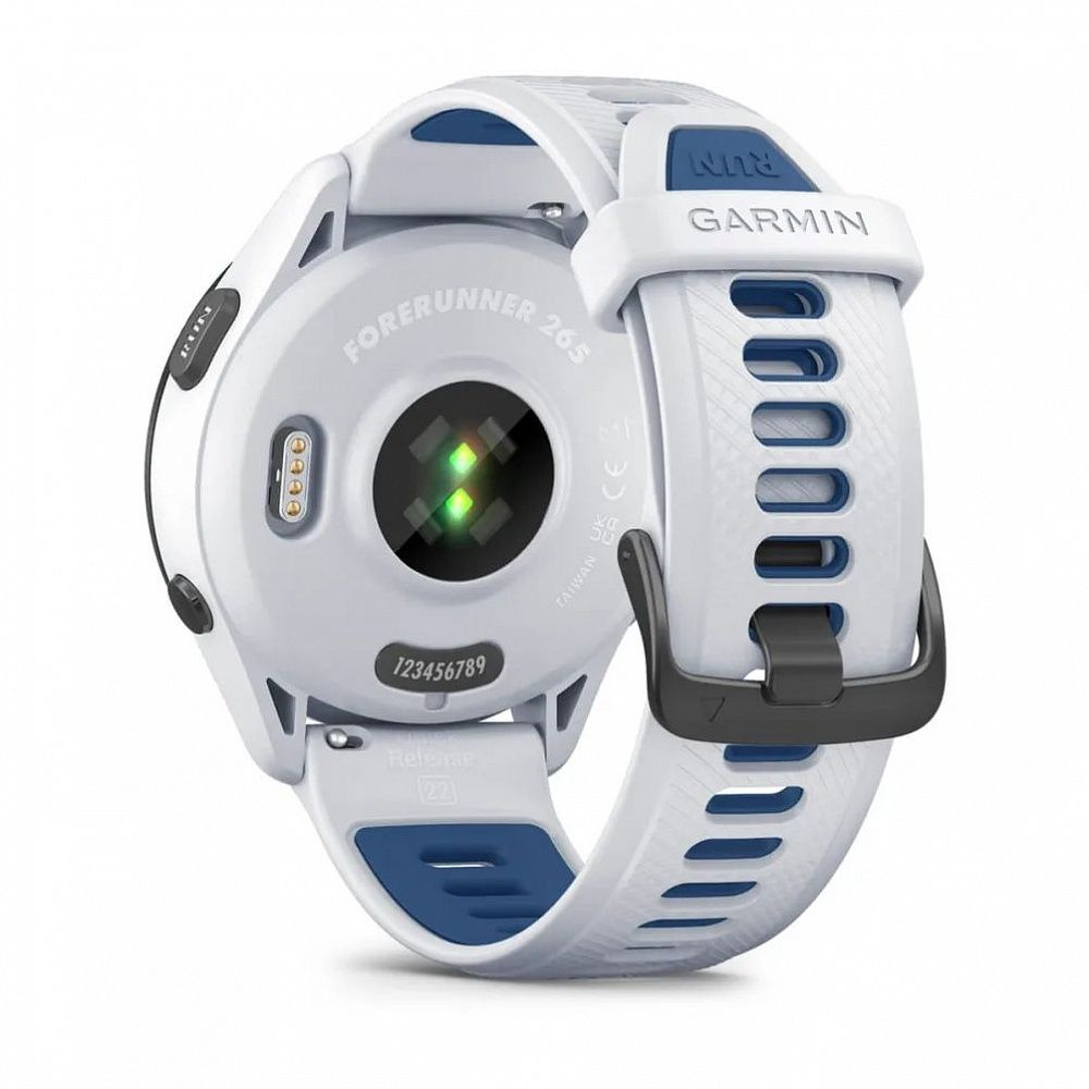 Смарт-часы Garmin Forerunner 265 33мм 1.3" AMOLED корп.черный/белый силикон рем.белый (010-02810-11) — фото 6