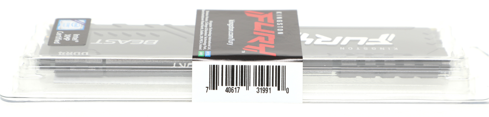 Память DDR4 8Gb 3200MHz Kingston KF432C16BB/8 Fury Beast Black RTL Gaming PC4-25600 CL16 DIMM 288-pin 1.35В single rank с радиатором Ret — фото 8